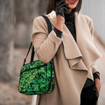 Green Ivy Wall Print Double Strap Bible Bag