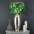 Green Ivy Wall Print Drum Lamp Shade