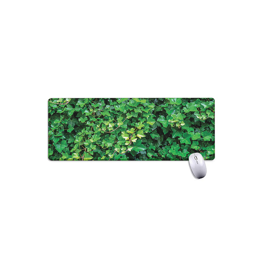 Green Ivy Wall Print Extended Mouse Pad