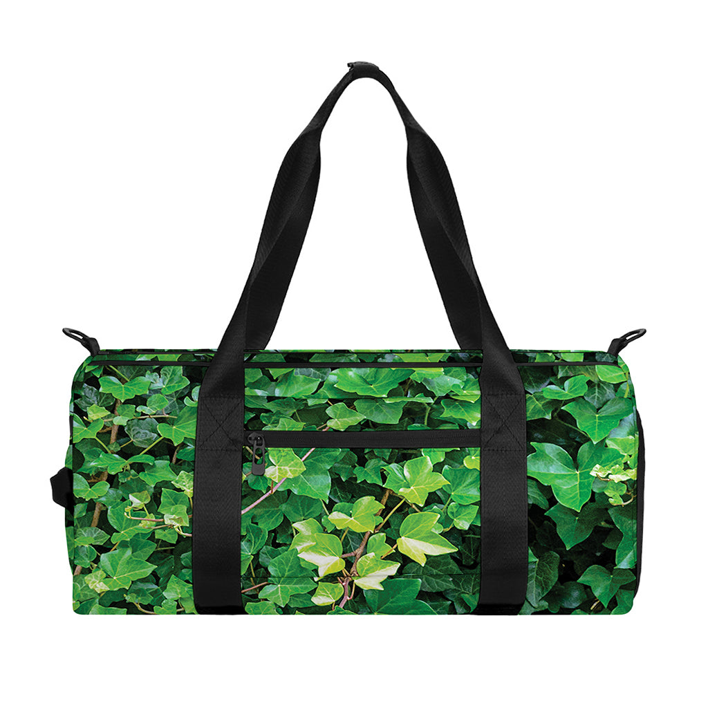 Green Ivy Wall Print Gym Bag