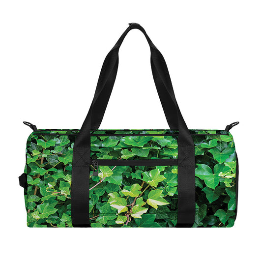 Green Ivy Wall Print Gym Bag