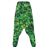 Green Ivy Wall Print Hammer Pants