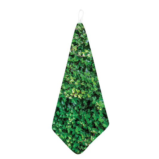 Green Ivy Wall Print Hand Towel
