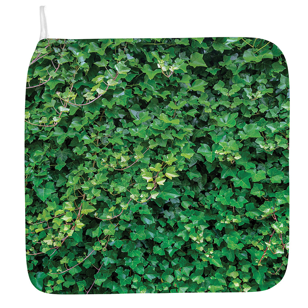 Green Ivy Wall Print Hand Towel