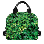 Green Ivy Wall Print Insulated Lunch Bag
