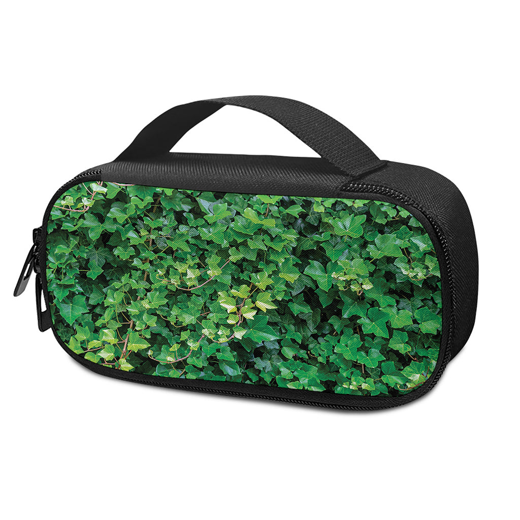 Green Ivy Wall Print Insulin Cooler Travel Case