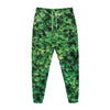 Green Ivy Wall Print Jogger Pants