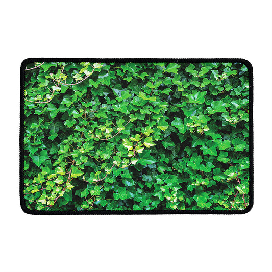 Green Ivy Wall Print Kitchen Mat