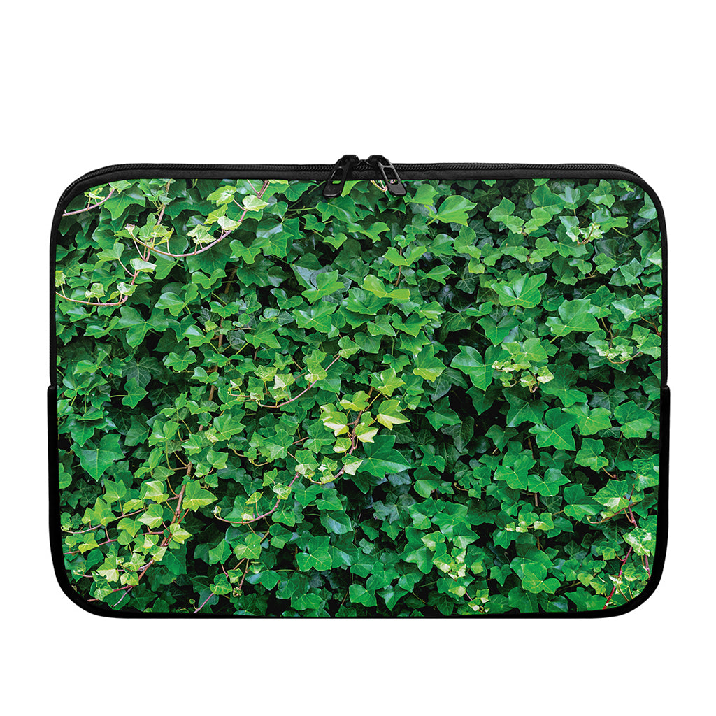 Green Ivy Wall Print Laptop Sleeve