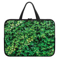Green Ivy Wall Print Laptop Sleeve With Handle