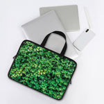 Green Ivy Wall Print Laptop Sleeve With Handle