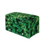 Green Ivy Wall Print Leather Tissue Box Cover