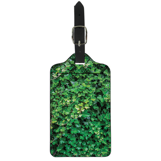 Green Ivy Wall Print Luggage Tag