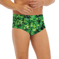 Green Ivy Wall Print Men's Briefs