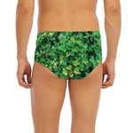 Green Ivy Wall Print Men's Briefs