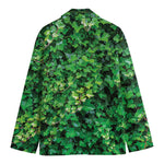 Green Ivy Wall Print Men's Cotton Blazer