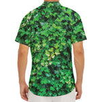 Green Ivy Wall Print Men's Deep V-Neck Shirt