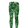 Green Ivy Wall Print Men's Leggings