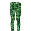 Green Ivy Wall Print Men's leggings