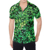 Green Ivy Wall Print Men's Shirt