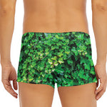 Green Ivy Wall Print Men's Short Boxer Briefs