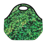 Green Ivy Wall Print Neoprene Lunch Bag