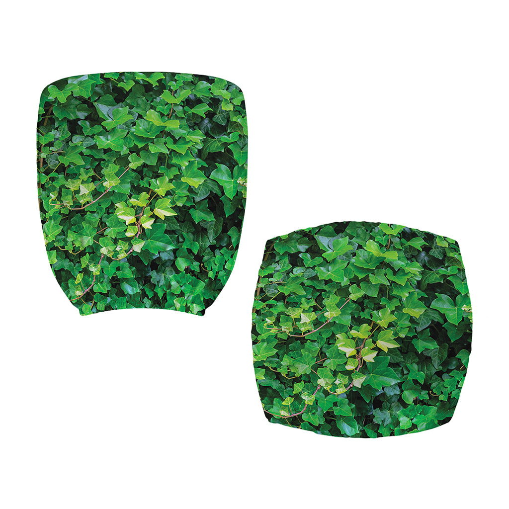 Green Ivy Wall Print Office Chair Cover