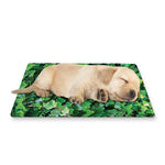 Green Ivy Wall Print Pet Cooling Mat Cover
