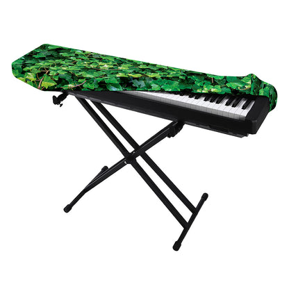 Green Ivy Wall Print Piano Keyboard Cover