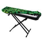 Green Ivy Wall Print Piano Keyboard Cover