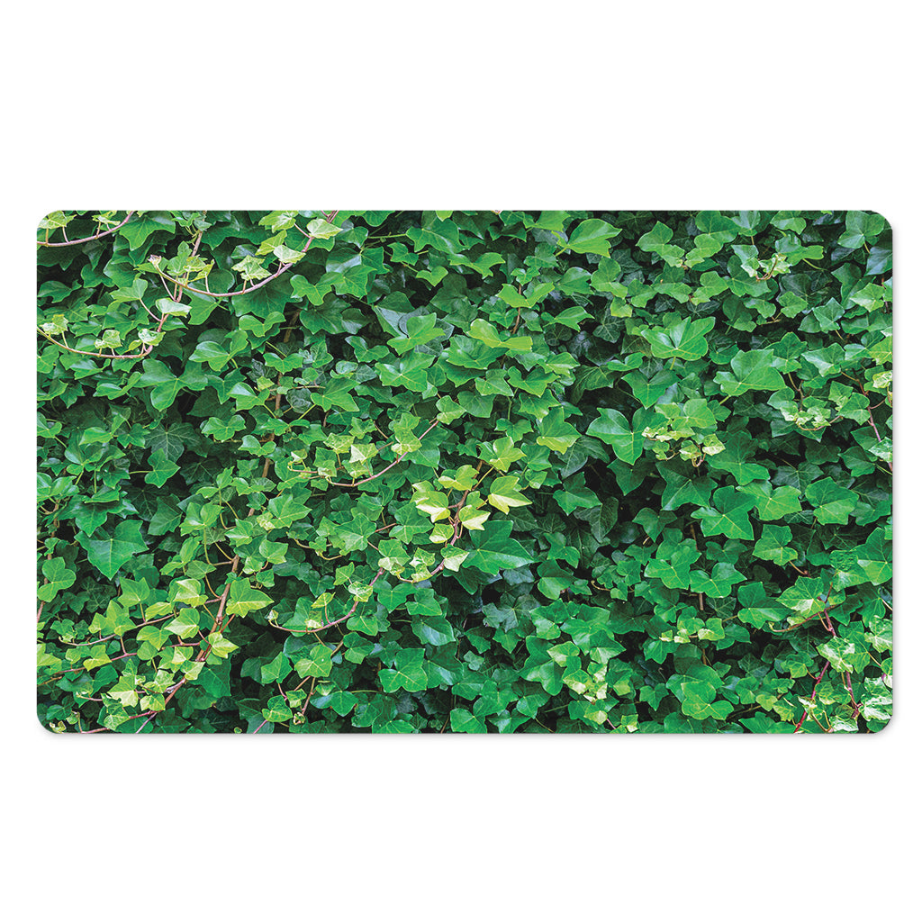 Green Ivy Wall Print Polyester Doormat