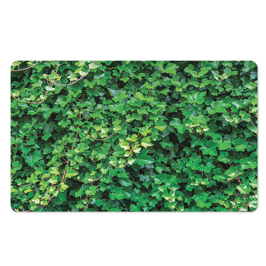 Green Ivy Wall Print Polyester Doormat