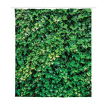 Green Ivy Wall Print Polyester Shower Curtain