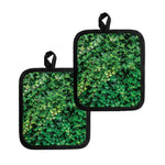 Green Ivy Wall Print Pot Holders