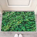 Green Ivy Wall Print Rubber Doormat