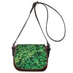 Green Ivy Wall Print Saddle Bag