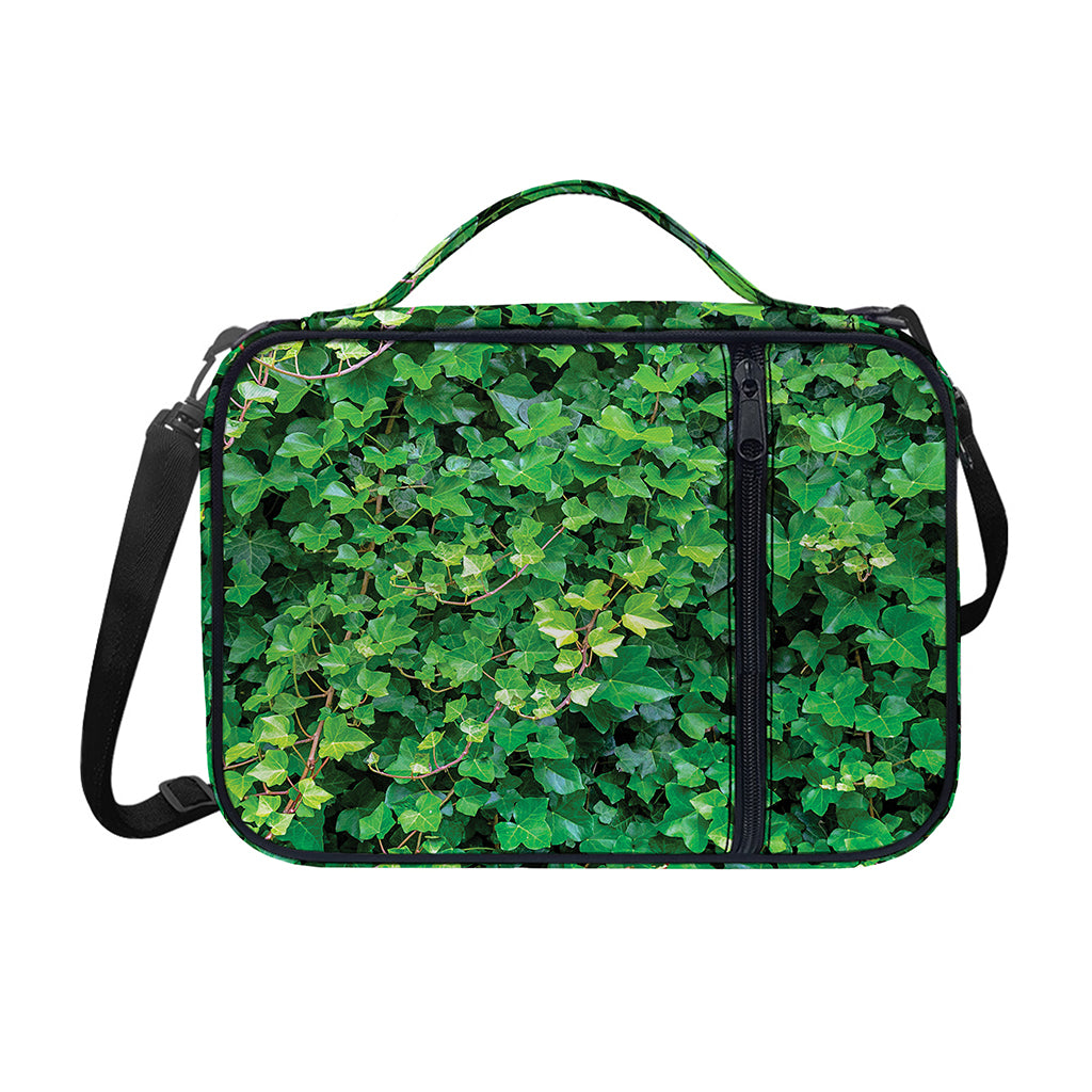 Green Ivy Wall Print Shoulder Strap Bible Bag