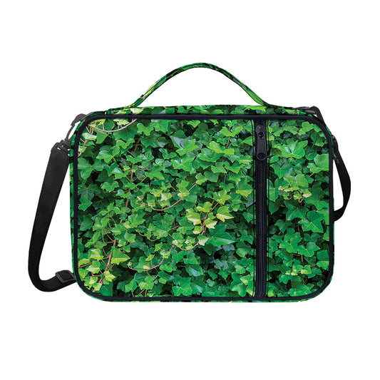 Green Ivy Wall Print Shoulder Strap Bible Bag
