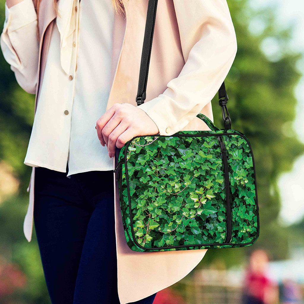 Green Ivy Wall Print Shoulder Strap Bible Bag