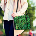 Green Ivy Wall Print Shoulder Strap Bible Bag