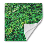 Green Ivy Wall Print Silk Bandana