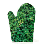 Green Ivy Wall Print Single Oven Mitt