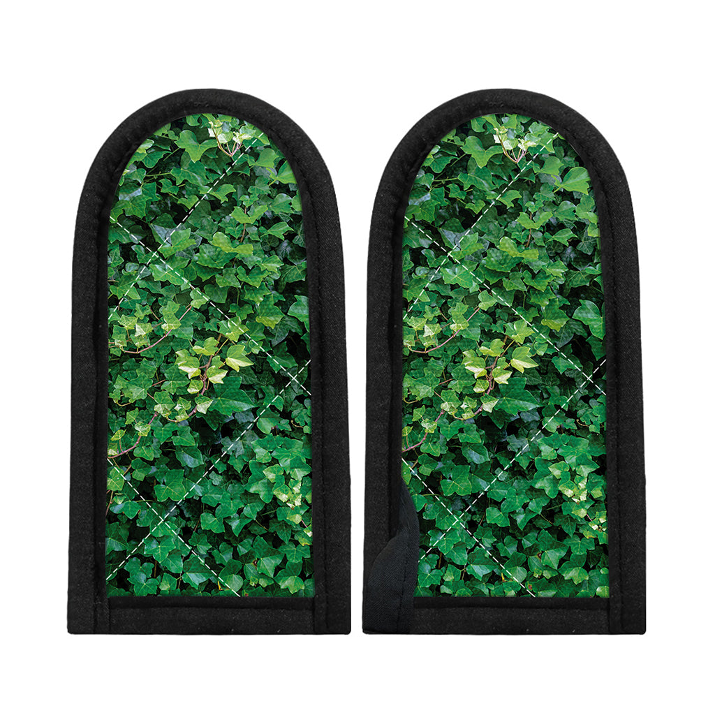 Green Ivy Wall Print Skillet Handle Cover