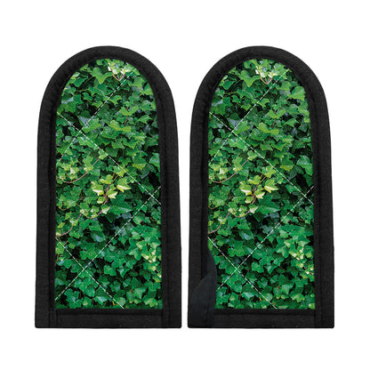 Green Ivy Wall Print Skillet Handle Cover
