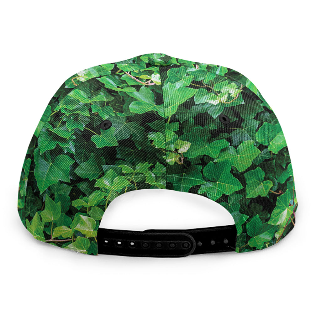 Green Ivy Wall Print Snapback Cap