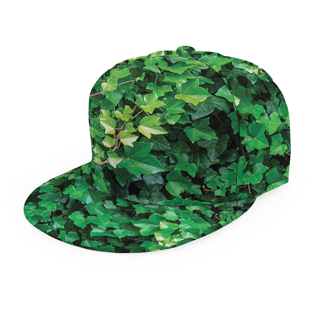 Green Ivy Wall Print Snapback Cap