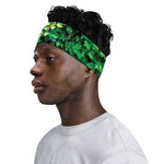 Green Ivy Wall Print Sports Headband