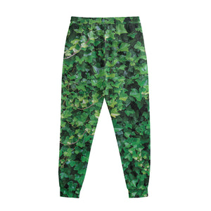 Green Ivy Wall Print Sweatpants