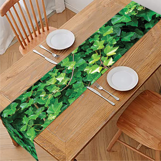 Green Ivy Wall Print Table Runner
