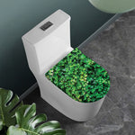 Green Ivy Wall Print Toilet Lid Cover